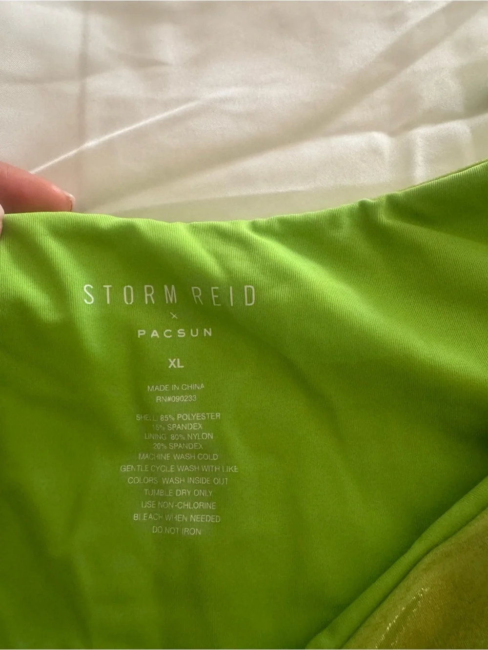 PacSun Shimmery Lime Green Tie-Side Bikini Bottom